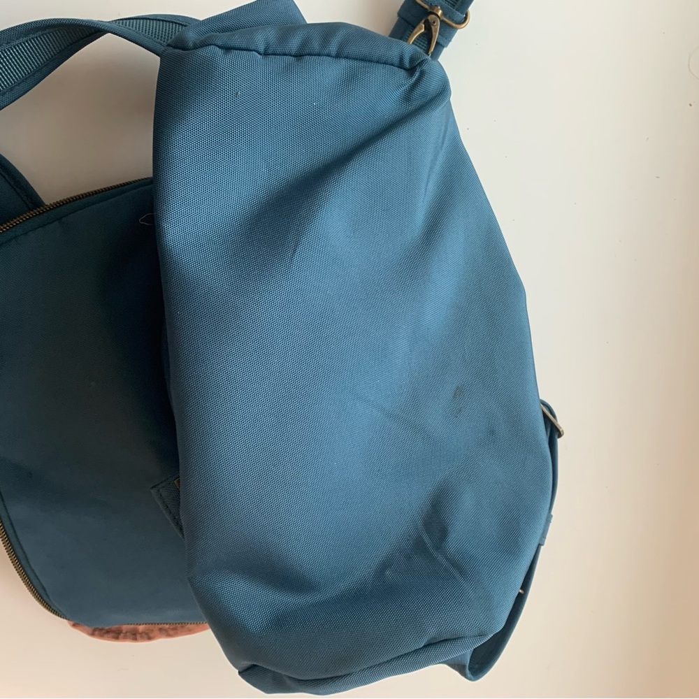 Travelon Blue Quilted Backpack - Picture 10 of 16
